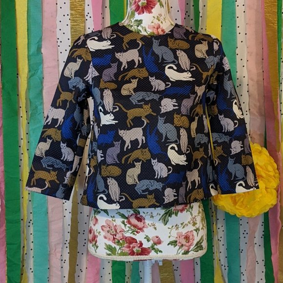 H&M Tops - H & M Cat Blouse - Size 2
